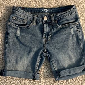 7 for all mankind shorts girls size 10